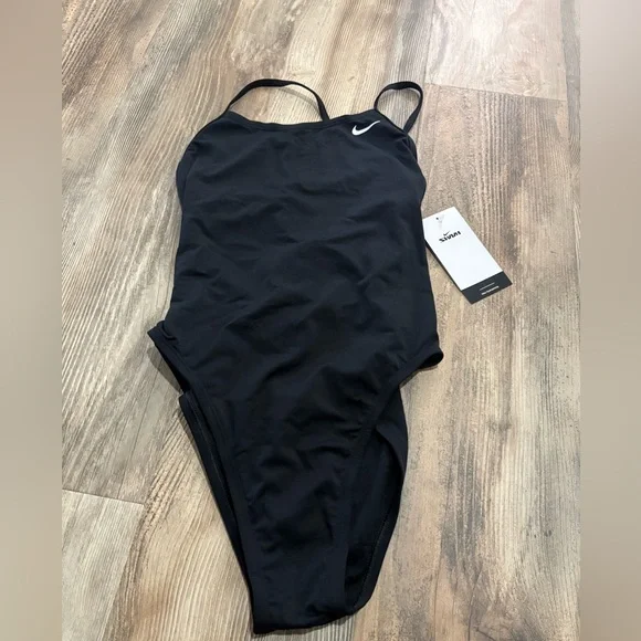 NWT Nike Hydrastrong Lace-Up Tie Back One-Piece - Picture 3 of 6